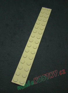 Lego destička 2x16 béžová