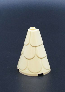 Lego střecha věže 2x4x4 - béžová