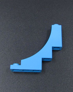 Lego oblouk 1 x 5 x 4 Inverted - tmavě azurový