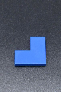 Lego destička hladká "L" - modrá