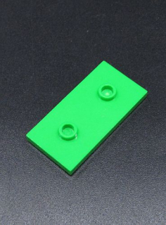 Lego destička hladká s nopy 2x4 - jasně zelená