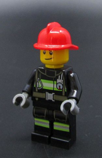 Lego city figurka - hasič - PRASKLÉ RUCE