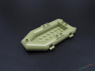 Lego člun - raft , olivový