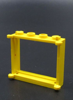 Lego okno 1x4x3 - žluté