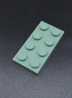 Lego destička 2x4 sand green