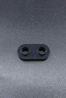Lego destička speciální zaoblená 1x2 - černá