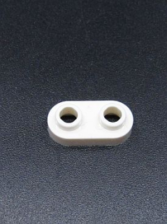 Lego destička speciální zaoblená 1x2 - bílá