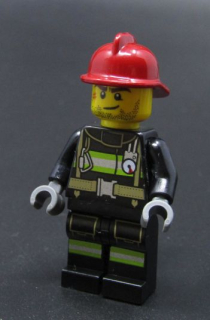 Lego figurka - hasič - PRASKLÁ RUKA