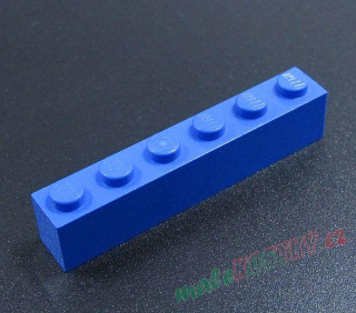 Lego kostička 1x6 modrá