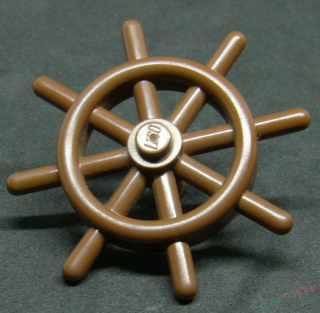 Lego kormidlo - hnědé - reddish brown