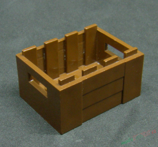 Lego bedna 3x4x2 - hnědá - reddish brown