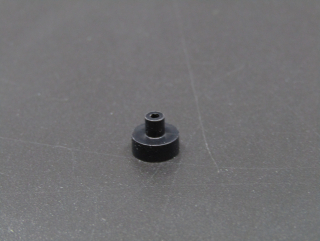 Lego destička kulatá 1x1 s výstupkem - černá