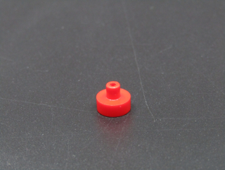 Lego destička kulatá 1x1 s výstupkem - červená