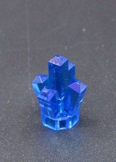 Lego kámen 1x1 - krystal - průhledný tmavě modrý