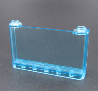 Lego přední sklo 1 x 3 x 6 - průhledné modré