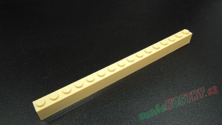 Lego kostička 1x16 - béžová