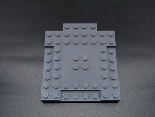 Lego deska vysoká 8x8 - tmavě šedá - dark bluish gray