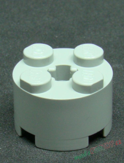 Lego kostička kulatá 2x2 světle šedá - light bluish gray