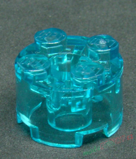 Lego kostička kulatá 2x2 průhledná světle modrá