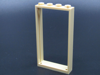 Lego rám dveří 1x4x6 - béžový