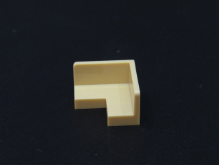 Lego destička speciální - panel rohový 2 x 2 x 1 - béžový