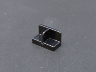 Lego destička - panel speciální 1x2x1 - černý