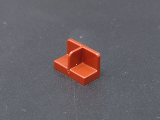 Lego destička - panel speciální 1x2x1 - hnědý - reddish brown