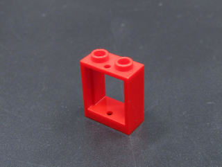 Lego okno 1x2x2 - červené