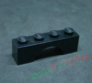 Lego most oblouk nízký 1x4 - černý