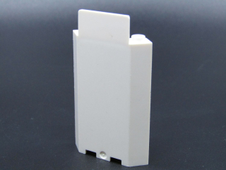 Lego zeď rohová - bílá