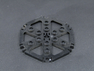 Lego Technic destička - rotor - černý