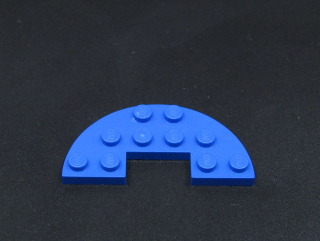Lego destička zaoblená 3x6 - modrá
