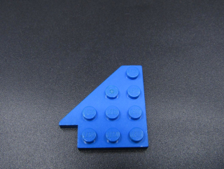 Lego destička klín 4x4 levá - modrá