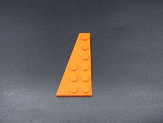Lego destička klín 6x3 levá - oranžová