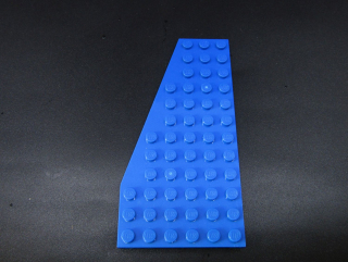 Lego destička klín 12x6 levá modrá