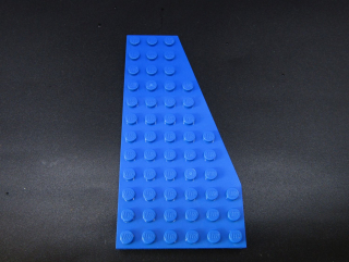 Lego destička klín 12x6 pravá modrá