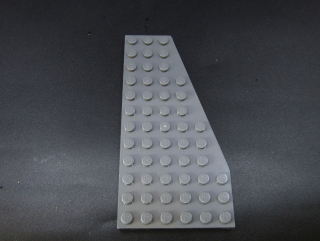 Lego destička klín 12x6 pravá tmavě šedá - dark bluish gray