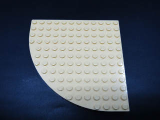 Lego deska vysoká rohová 12x12 - jasně světle žlutá