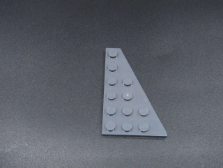 Lego destičky klínová 6x4 pravá - tmavě šedá - dark bluish gray