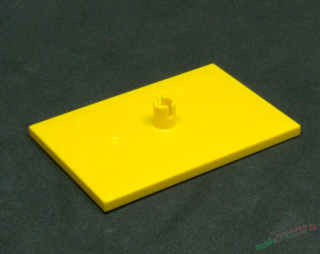 Lego vlak - část podvozku s pinem 6x4 žlutá