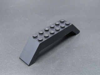 Lego kostka šikmá 10x2x2 - černá