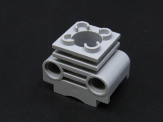 Lego Technic válec motoru - světle šedý - light bluish gray