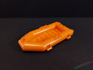 Lego člun - raft , oranžový