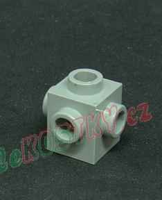 Lego kostička 1x1 s nopem na čtyřech stranách světlešedá - light bluish gray