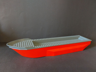 Lego loď 51 x 12 x 6 - červeno-šedá