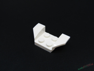 Lego blatník s křídly bílý 2x4