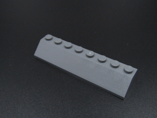 Lego šikmá kostka 45 2x8 tmavě šedá - dark bluish gray