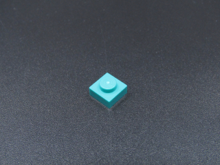 Lego destička 1x1 tmavě tyrkysová