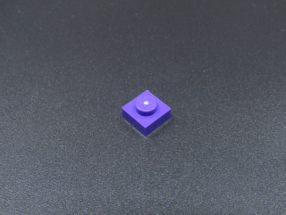 Lego destička 1x1 tmavě fialová