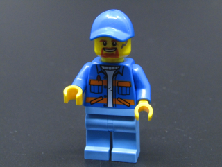 Lego figurka popelář
